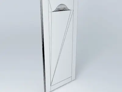 White painted oak cabinet Free 3D model