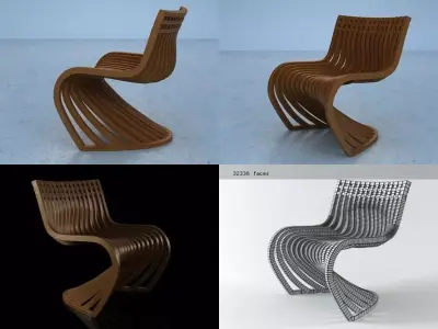 Pantosh chair 3D model