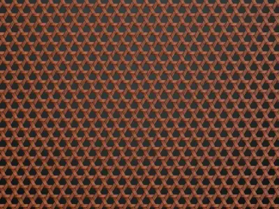 Woven Bamboo Hexagonal Screen PBR Seamless Texture