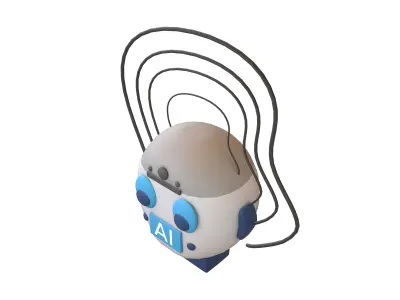 AI Hallucination Icon V1 001 Low-poly 3D model