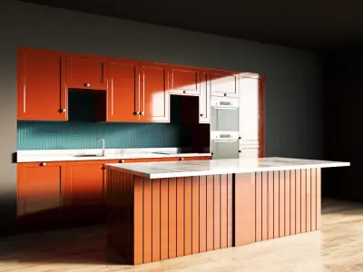 52-Kitchen4 glossy 5 3D model