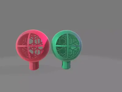 Snowflake through the window ornament 3D print model