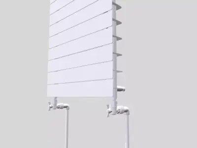 Radiator floor lamp 3D model