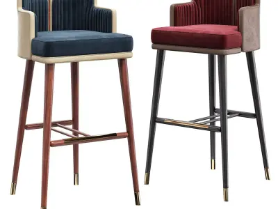 BAR CHAIR ERVIN Low-poly 3D model