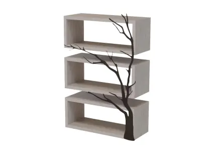 Shelf in modern style 3D model