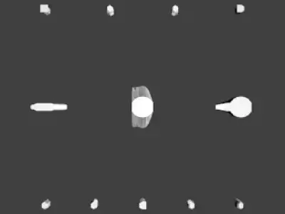 Dilophosaurus Male Left Leg STL 3D print model