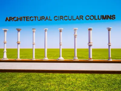 Architectural columns Free 3D model