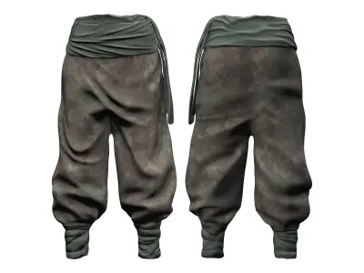 Sword Guerrilla Combat Outfit Low-poly 3D model