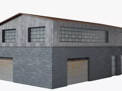 Warehouse 1 Low-poly 3D model purchase