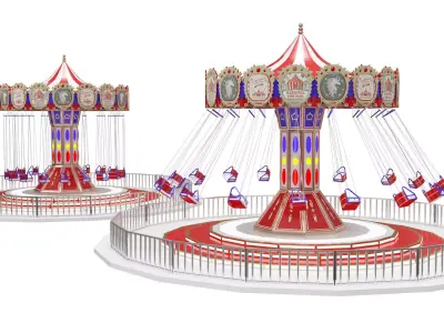 Funfair Swing 3D model