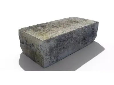 Fireclay Brick Low-poly 3D model