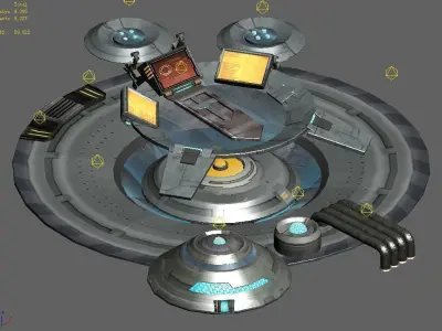Space Ship - Ground Small Objects 03 3D model