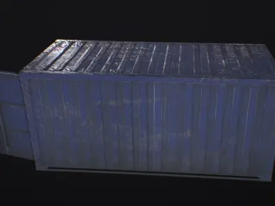Container shipping Free low-poly 3D model
