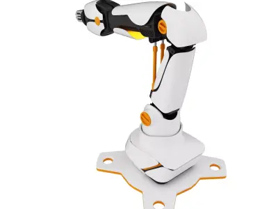 Mechanical ARM Low-poly 3D model from CGTrader