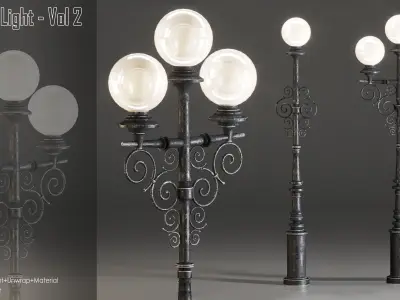 Exterior Light- Vol 02 Low-poly 3D model