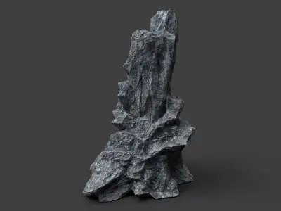 Rock 7-6 Low-poly 3D model
