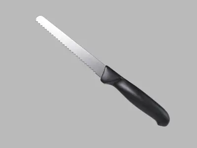 Tomato Knife Low-poly 3D model