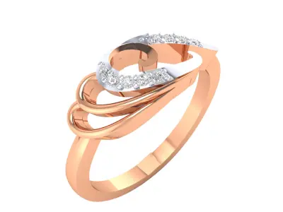 Women Ring Render 3dm STL MTL OBJ FBX Details 3D print model buy
