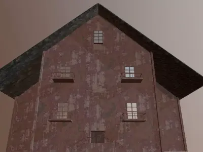 House Horror Low-poly 3D model
