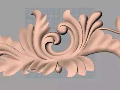 Woodworking CNC Router 3D Relief STL models used for artcam E413 3D model
