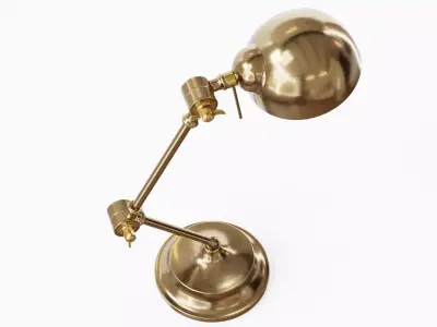 Firstlight Beau Desk Lamp Brass - PBR brass lamp Low-poly 3D model