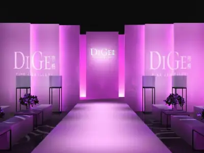 Stage party concert fashion catwalk T station  84 3D model