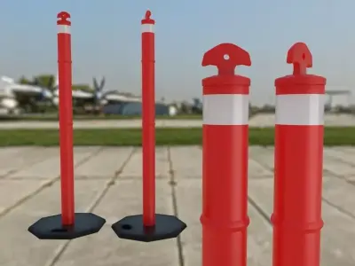 Traffic Road Delineator 3D model