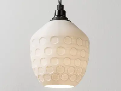 Lamp Shade Honeycomb 3D print model