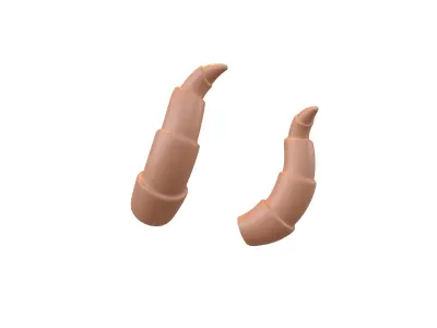 Demon Horn v2 002 Low-poly 3D model