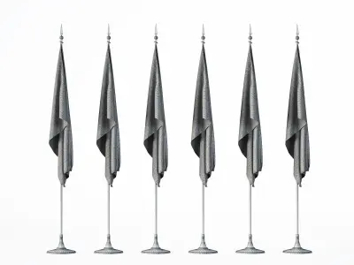 Flags five 3D model