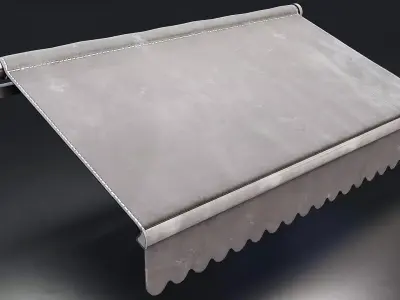 Retractable Awning 3D Model Low-poly 3D model