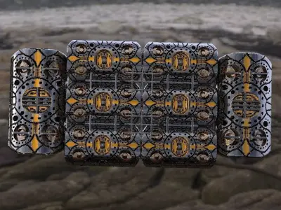 Sci-fi crates 3D model purchase