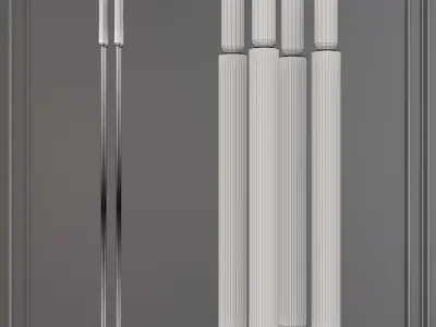 Restoration Hardware QUENOUILLES FLOOR LAMP Black 3D model