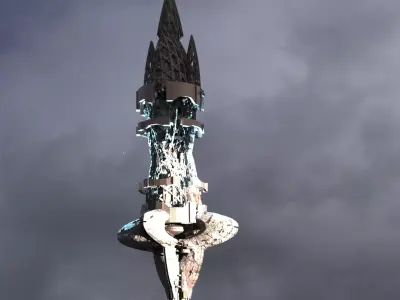 Angelic Kafziel Gateway tower 3D model