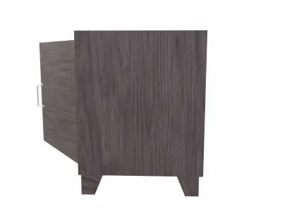 Bedside metal Table - 04 Low-poly 3D model