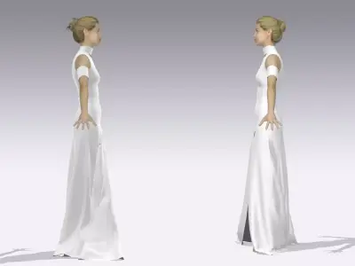 DRESS DRESS on mannequin 3D model