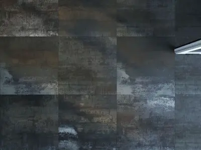 Corten tile set 40 - Metal Corten Natural Texture