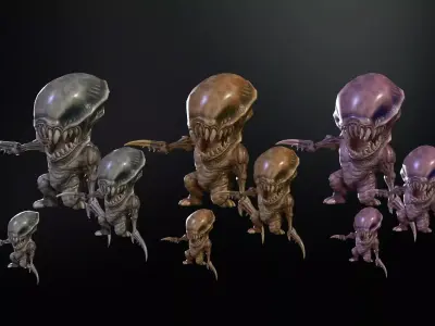 Minimonster3Pack1 Low-poly 3D model