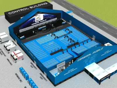 Big Tent Factory Opening Ceremony 3D model