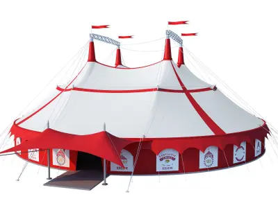 Circus tent 3D model