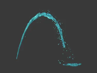 Fountain Splash 3D model