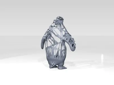Penguin Dust Voronoi 3D model
