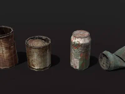 Trash Low-poly 3D model