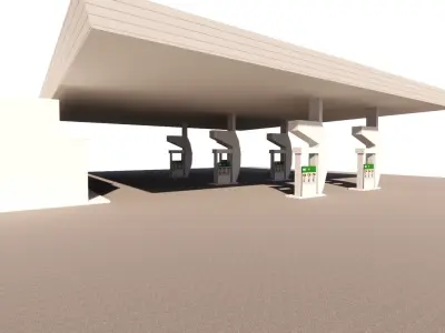 Gas Station6 3D model