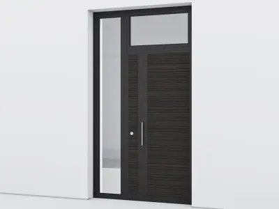 Aluminium door 66 3D model