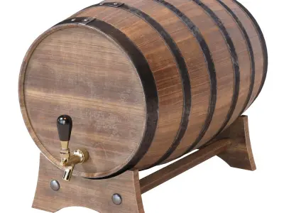 Whiskey Barrels 3D model
