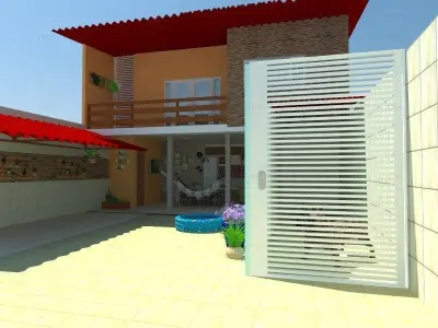 Projeto Edicula Casa nos Fundos 3D model