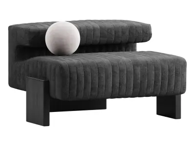 Moroso loveseat armchair 3D model