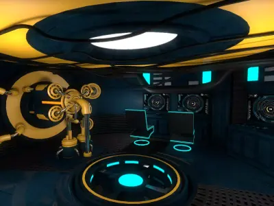 Sci Fi Room 3D model 20