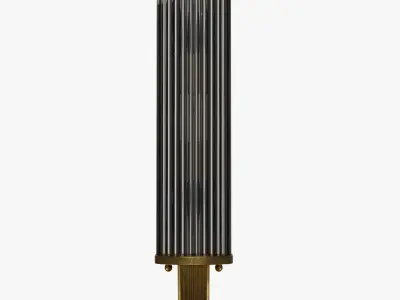 Art Deco style brass and glass wall sconce 3D model